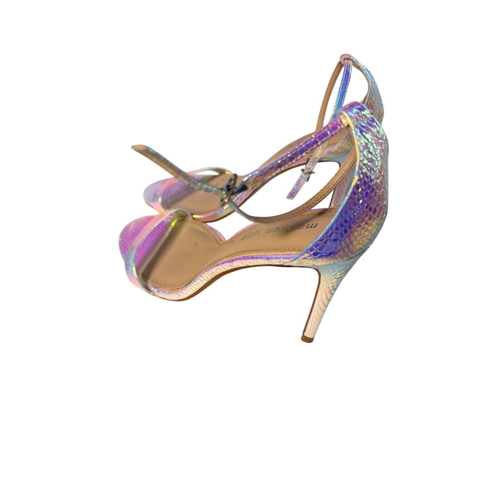 Madden Girl Febie Iridescent Holographic Snakeskin Stiletto Heels Womens 8M - Picture 4 of 6